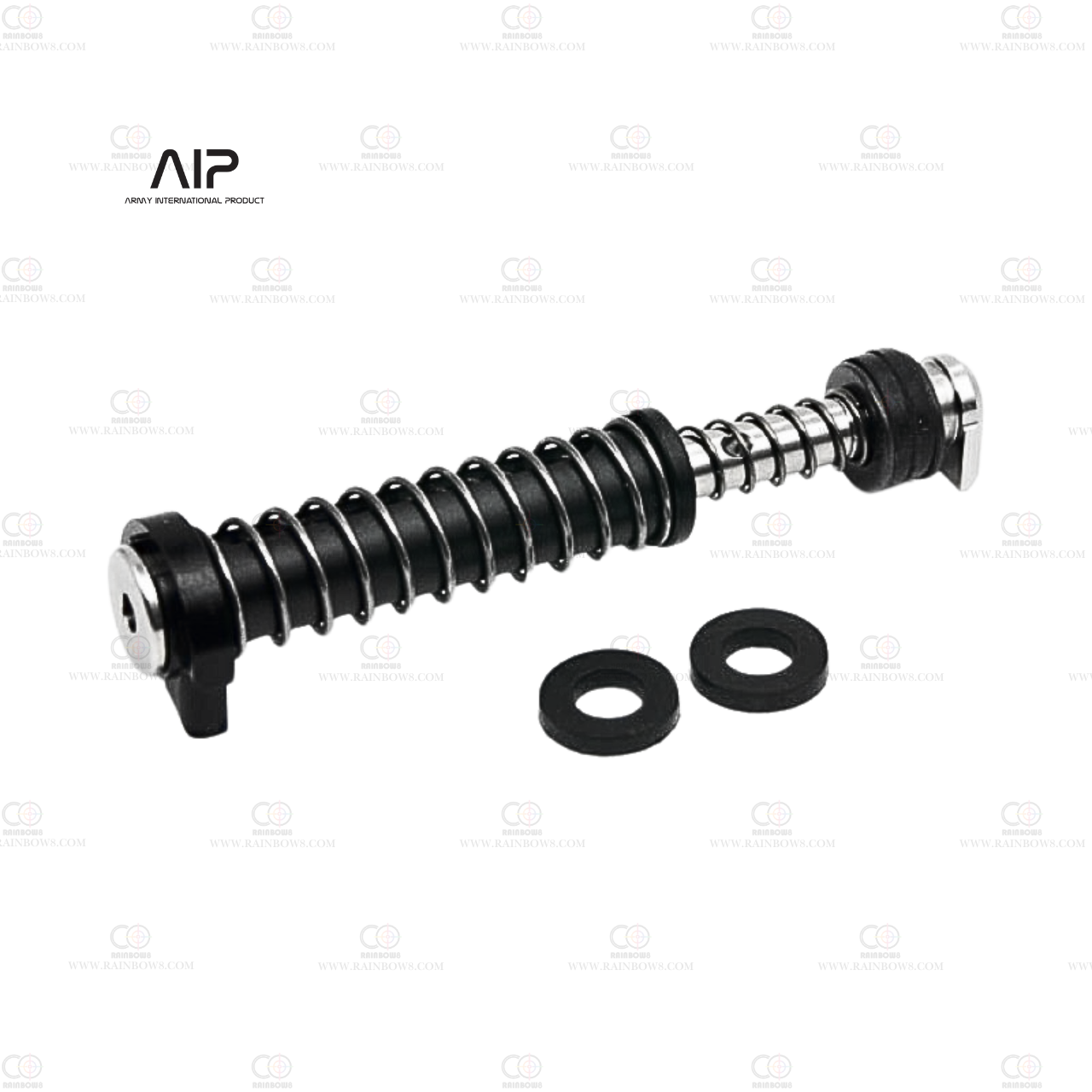 AIP 120% Steel Recoil Spring Rod Set for Marui G17 Gen4 (Silver)