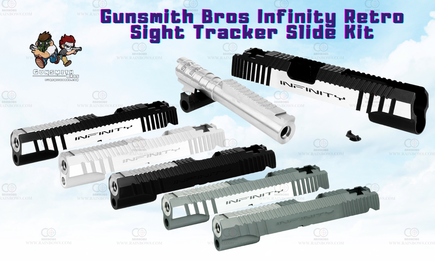 Gunsmith Bros Infinity Retro Sight Tracker Slide Kit (5 colors)