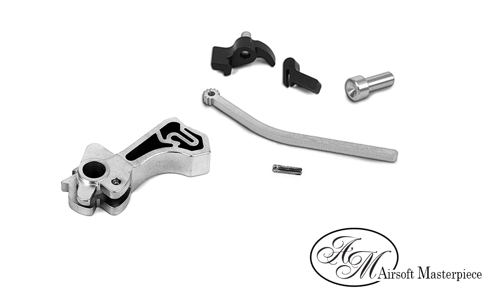 Airsoft Masterpiece CNC Steel Hammer & Sear Set for Marui Hi-CAPA (Infinity SV) (Silver)