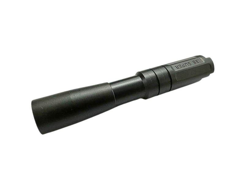 Airsoft Masterpiece .38 Super Fix Outer Barrel for Compensator For Hi-CAPA 4.3 (Silver / Black)