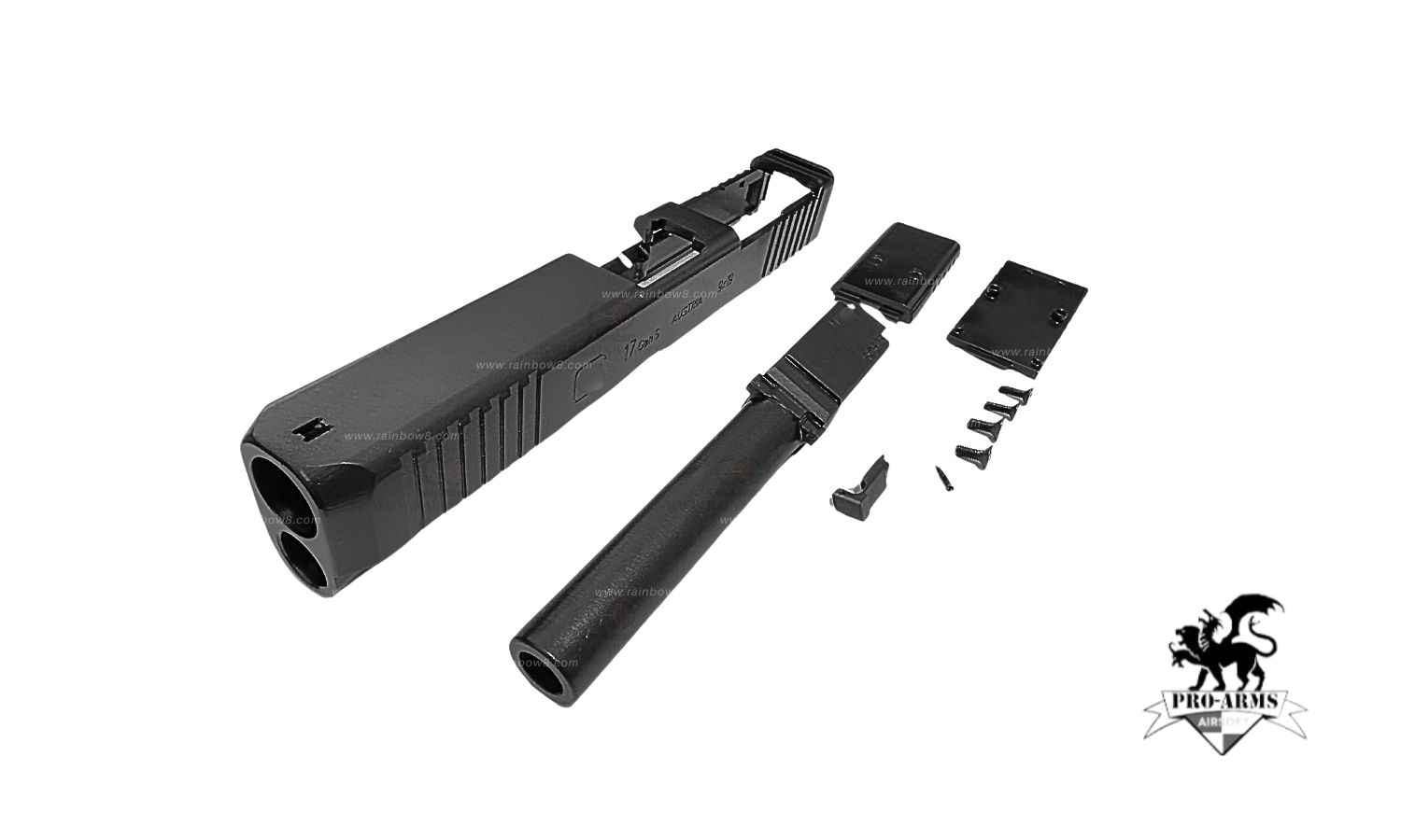 Pro Arms Full Steel Slide Set for Marui G17 Gen5 MOS GBB (DLC Coating Limited Version)