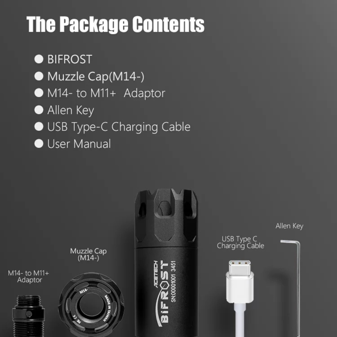 Acetech Bifrost with M14- to M11+ adapter