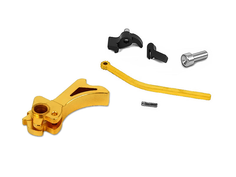 Airsoft Masterpiece CNC Steel Hammer & Sear Set for Marui Hi-CAPA (STI Spur) Type 2 (Gold)