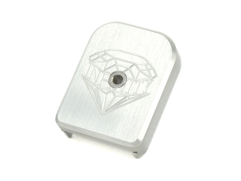 Airsoft Masterpiece SV Infinity Diamond Aluminum Magazine Base For Marui 5.1 (Silver)