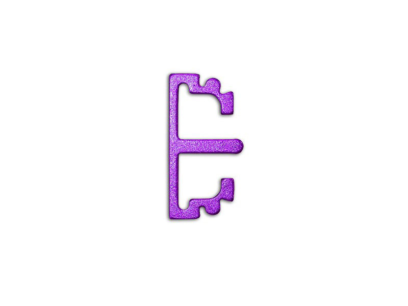 Airsoft Masterpiece Aluminum SV Puzzle Trigger Ring - Long Flat Purple